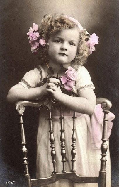 The most beautiful Spring's Flowers - Edwardian Little Ladies.