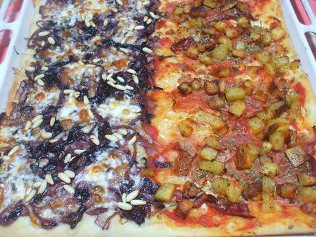 Pizza radicchio e taleggio cotta