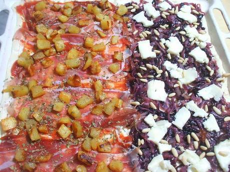 pizza radicchio e taleggio da cruda