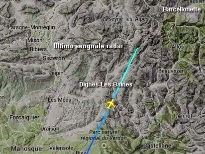 Germanwings schiantatosi sulle Alpi francesi: l'analisi del fattore altitudine induce ad ipotizzare che l'aereo sia stato abbattuto!