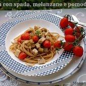 Pasta con pesce spada, melanzane e pomodorini e Giorgio Morandi a Roma - Menuturistico