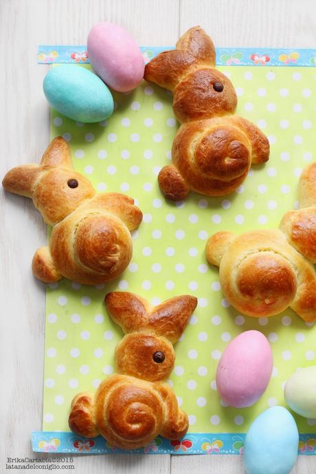 Coniglietti di Brioche per Pasqua