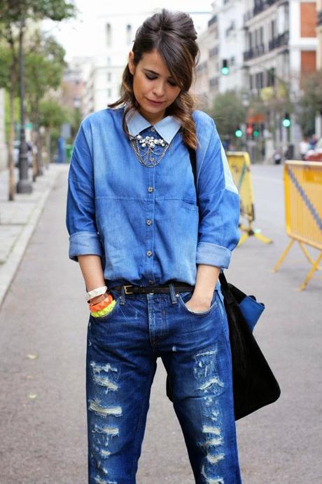 Denim street style ❤