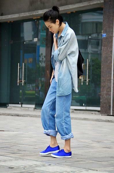 Denim street style ❤