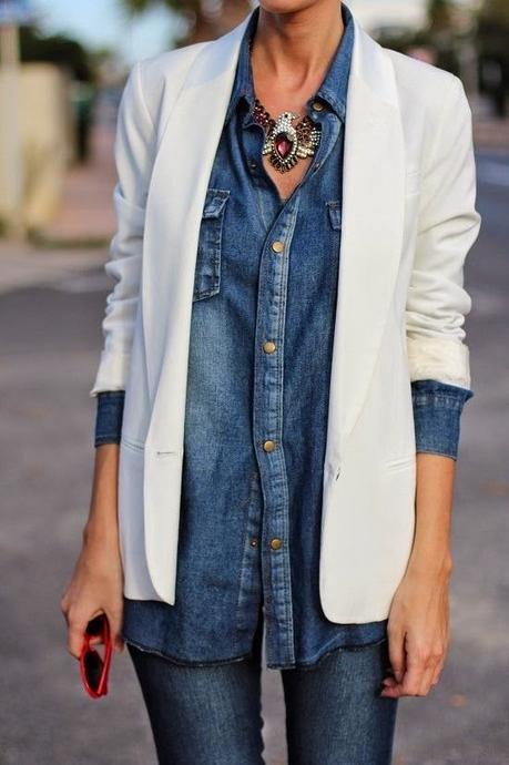 Denim street style ❤