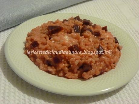 Risotto con barbabietola e crescenza