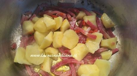 Minestra di Avena con Speck e Patate (in Pentola a Pressione, Acticook Lagostina)