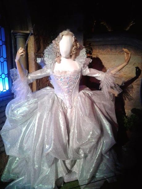 Cinderella The Exhibition. London. The Costumes, The Pumpkin and The Glass Slipper.
