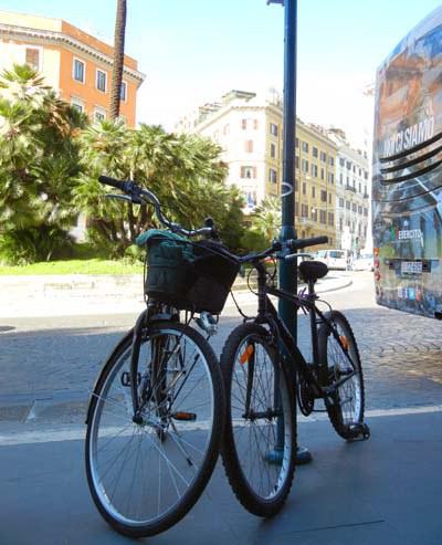 bici, roma, viaggiandovaldi