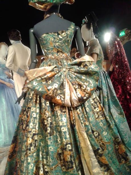 Cinderella The Exhibition. London. The Costumes, The Pumpkin and The Glass Slipper.