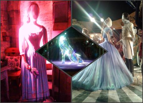 Cinderella The Exhibition. London. The Costumes, The Pumpkin and The Glass Slipper.