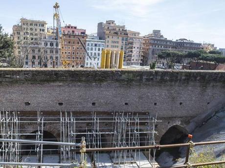 Rispunta un tratto delle Mura Aureliane a Roma