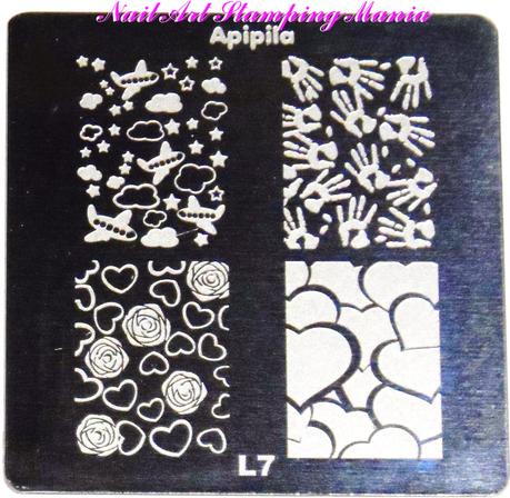 Apipila -  Stamping Plates P16 And L7 Swatches And Review