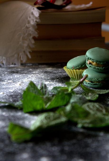 I macarons con formaggio caprino e menta per IFOOD