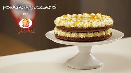 videoricetta cameo polvere di zucchero tutorial torta imperiale all'arancia mascarpone