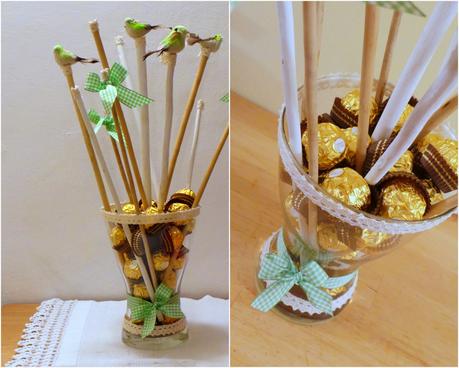 Decorazioni per la casa e la tavola, con Ferrero Rocher