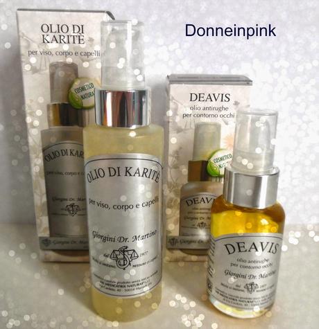Cosmetici naturali Dr.Giorgini Olio di Karitè e contorno occhi reviews