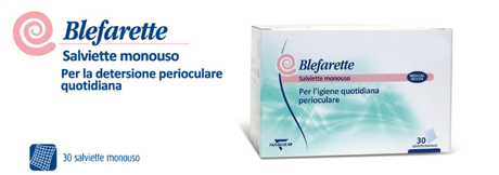 Testa le salviette detergenti per gli occhi Blefarette