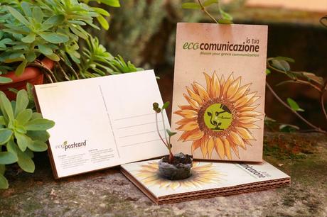 La Cartolina diventa Green, Eco-Postcard fa nascere Fiori e Verdure