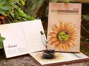 Cartolina diventa Green, Eco-Postcard nascere Fiori Verdure