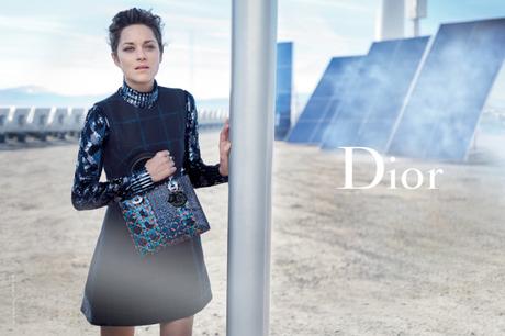 Marion Cotillard in the latest Lady Dior campaign, shot by Peter Lindbergh.