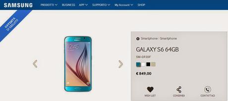 Samsung Galaxy S6 flat al miglior prezzo (scontato del 15%)