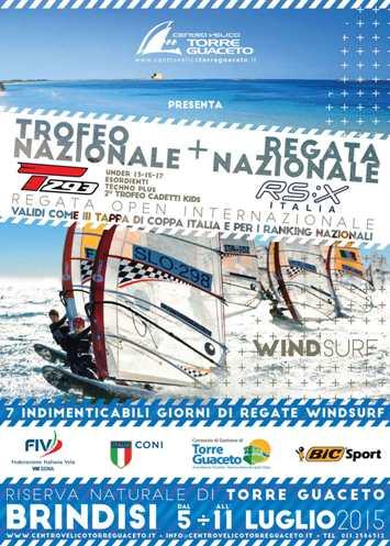 Estate 2015 – SPORT -area marina protetta -WINDSURF – Luglio -RECOR STORICO FEDERALE