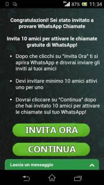 whatsapp chiamate voip