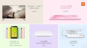 Nuovi prodotti Xiaomi: Mi Note Pink Edition, Redmi 2A, New Mi TV 2 55”, Mi Smart Scale e Mi Smart Strip