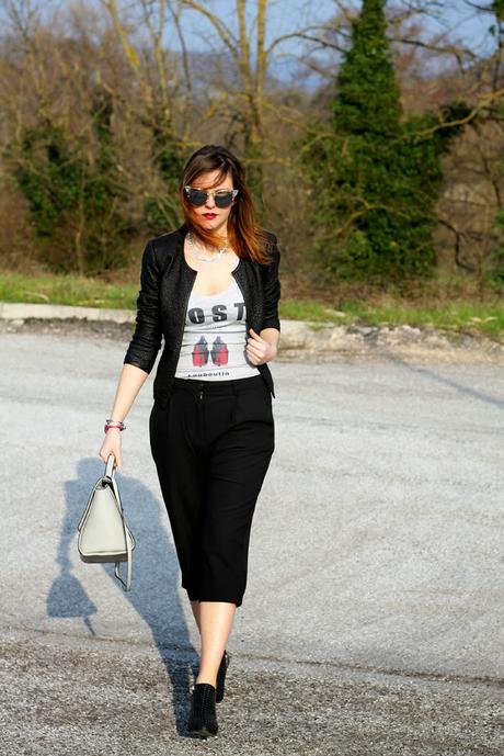 Outfit: Culotte pants e t-shirt Veni Vici