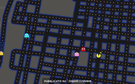Pac-Man per le strade di Napoli su Google Maps