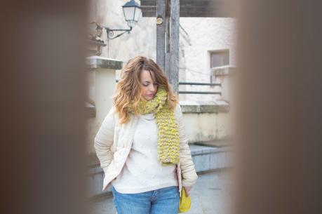 Beige style and curly hair