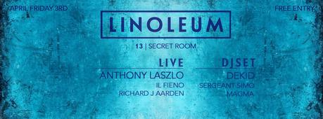 Anthony Lazslo || venerdì 3 aprile @Linoleum - Rock'n'Roll, Milano