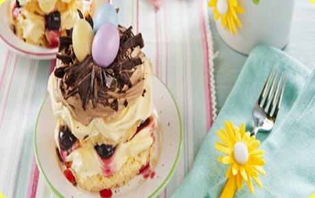 Colomba farcita al mascarpone e amarene