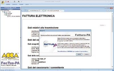 software fatturazione elettronica proceduraguidata big Fatturazione elettronica per la PA, da ACCA arriva FacTus PA