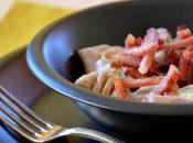 Sapori montagna: gnocchi castagne speck fonduta Edelpilz