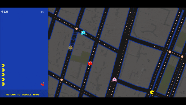 Gioca a Pac-Man sulle mappe di Google Maps