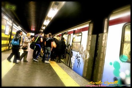 viaggiando nella metropolitana di Roma