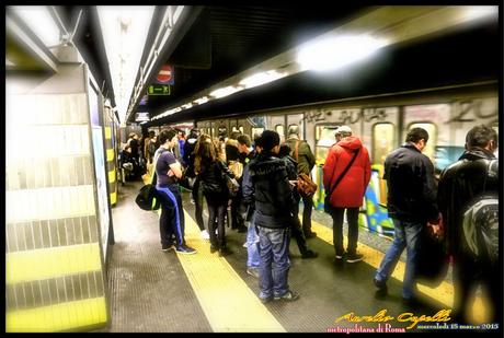 viaggiando nella metropolitana di Roma