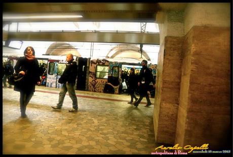 viaggiando nella metropolitana di Roma