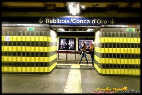 viaggiando nella metropolitana di Roma