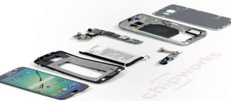 Samsung galaxy S6 componenti interne