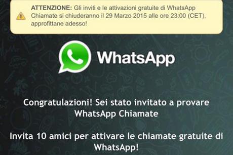 WhatsApp attiva le chiamate vocali: occhio alle truffe