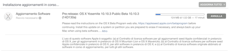 Nuova beta per l’aggiornamento di OS X10.10.3