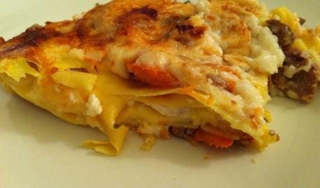 lasagne zucca e salsiccia