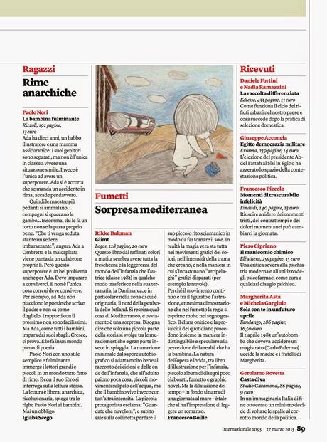 Rassegna dei Libri - 13° settimana - dal 26 marzo al 1 aprile 2015