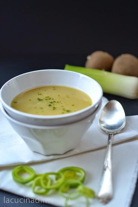 potage Parmentier ovvero minestra di porri e patate