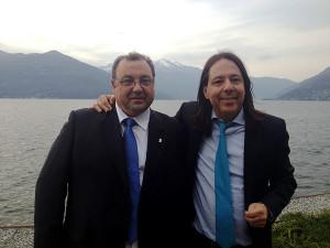 Il candidato sindaco del MIN, Pietro Agostinelli, con il segretario nazionale MIN, l'avvocato Gian Piero Maccapani