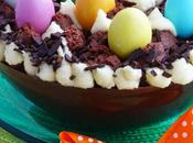 Uova Pasqua ripiene mousse cioccolato (Chocolate Mousse Egg)