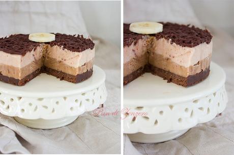 banana split vegan cake